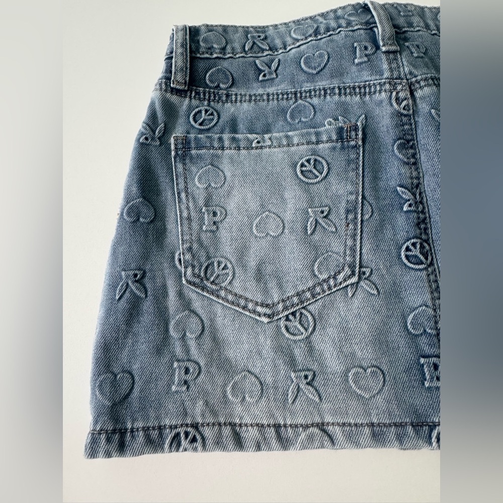 Playboy Denim Mini Skirt NWT - Picture 7 of 9
